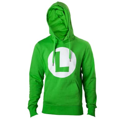 Nintendo huppari - Luigi-logo (vihreä) (M)