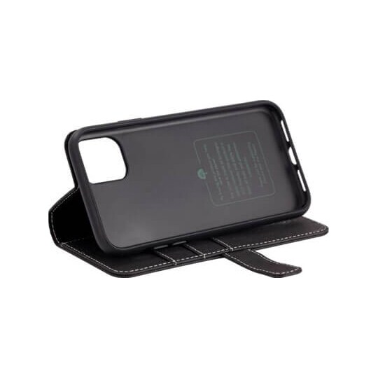 Gear Onsala iPhone 12 mini eco lompakkokotelo (musta)