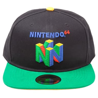 Nintendo N64 lippalakki (musta/vihreä)