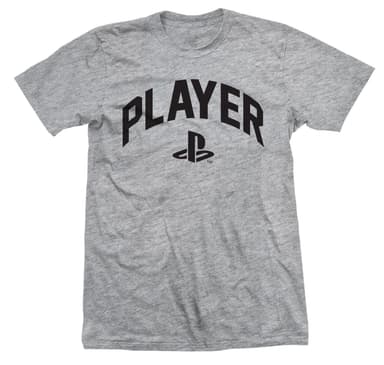 PlayStation t-paita - logo (harmaa, L)