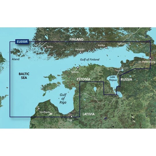 Garmin Gulfs of Finland & Riga - BlueChart g3 Vision mSD/SD, Kartat & Ohjelmistot