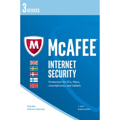 McAfee Internet Security 2017 (3 laitetta)