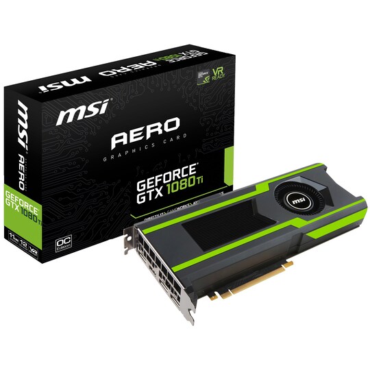 MSI GeForce GTX 1080 Ti Aero OC näytönohjain (11 GB)