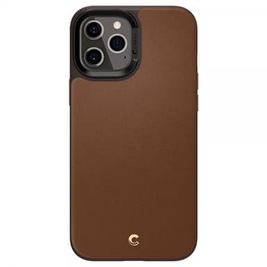 iPhone 12/iPhone 12 Pro Suojakuori Leather Brick Saddle Brown