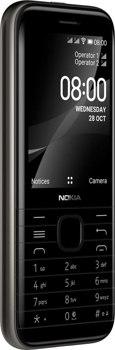 Nokia 8000 4G matkapuhelin (onyxinmusta)