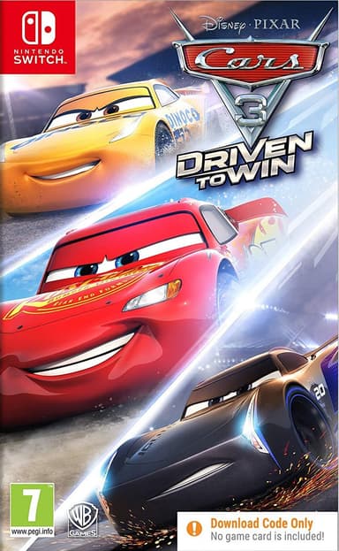 Cars 3: Driven to Win - Koodi myyntipakkauksessa (Switch)