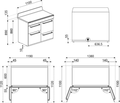 Smeg Victoria liesi TR4110IGR