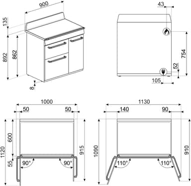 Smeg Victoria liesi TR93GR