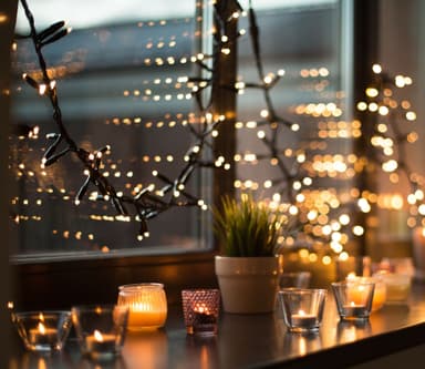 Nordic Home Christmas valonauha 4420025 (valkoinen)