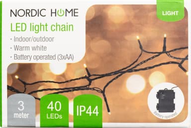 Nordic Home Christmas valonauha 4420025 (valkoinen)