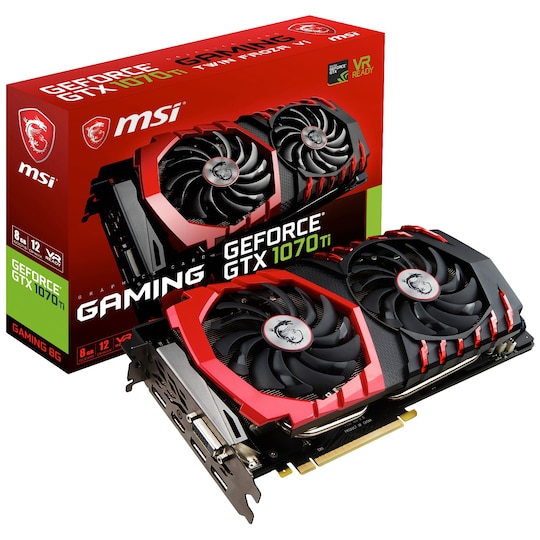 MSI GeForce GTX 1070 Ti Gaming näytönohjain (8 GB)