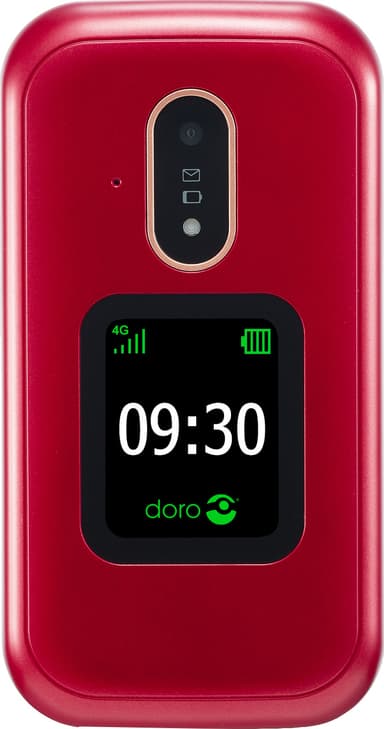 Doro 7081 matkapuhelin (punainen/valkoinen)