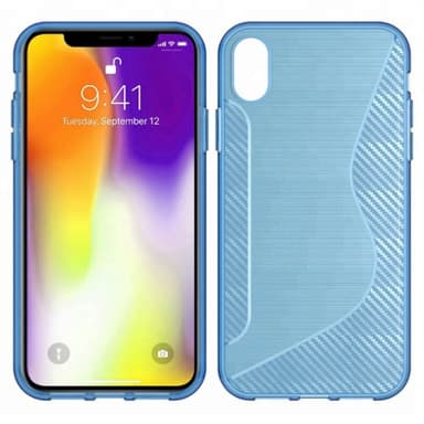 S Line Suojakuori Apple iPhone XS Max (6.5 ")  - sininen