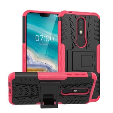 Iskunkestävä Suojakuori Nokia 7.1 2018 (TA-1095)  - pinkki