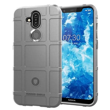 Rugged Shield suoja Nokia 8.1 2018: ksi (TA-1128)  - harmaa