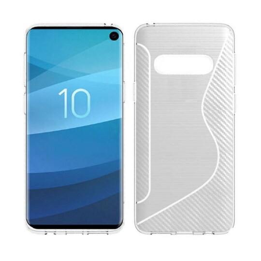 S Line Suojakuori Samsung Galaxy S10 (SM-G973F)  - läpinäkyvä