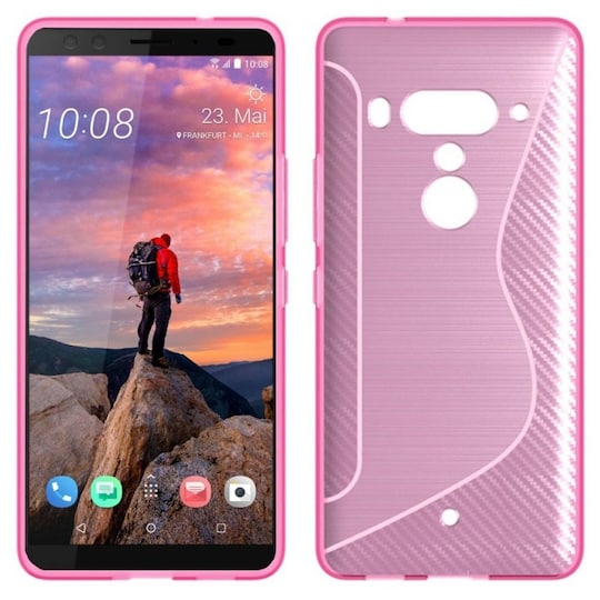 S Line Suojakuori HTC U12 +  - pinkki