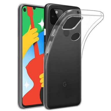 Silikonikotelo läpinäkyvä Google Pixel 5