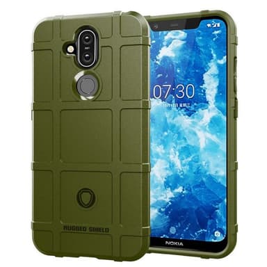 Rugged Shield suoja Nokia 8.1 2018: ksi (TA-1128)  - vihreä