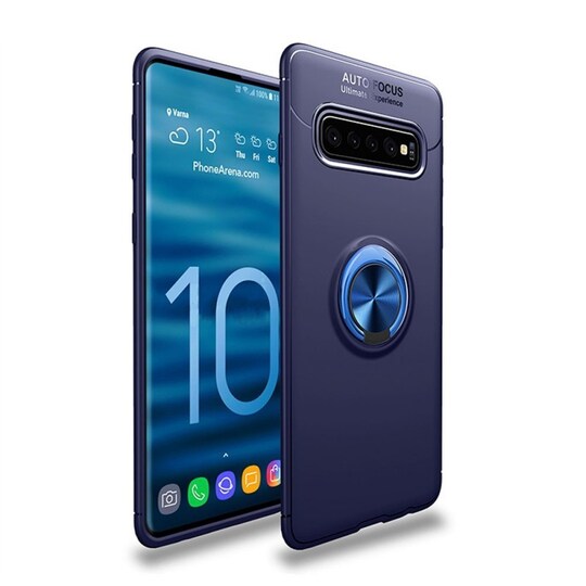 Slim Ring kotelo Samsung Galaxy S10 Plus (SM-G975F)  - sininen