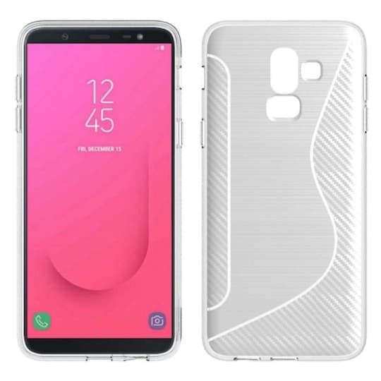 S Line Suojakuori Samsung Galaxy J8 2018 (SM-J800F)  - läpinäkyvä