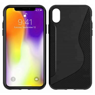 S Line Suojakuori Apple iPhone XS Max (6.5 ")  - musta