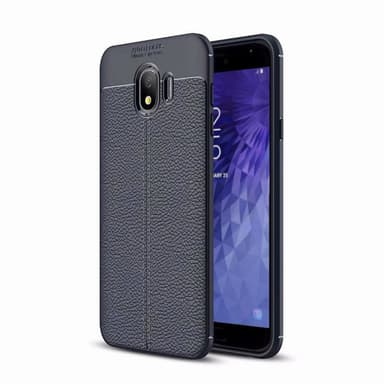 Nahkakuvioitu TPU kuori Samsung Galaxy J4 2018 (SM-J400F)  - sininen