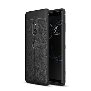 Nahkakuvioitu TPU kuori Sony Xperia XZ3 (H9436)  - musta