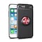 Slim Ring kotelo Apple iPhone 6, 6S  - Musta / punainen