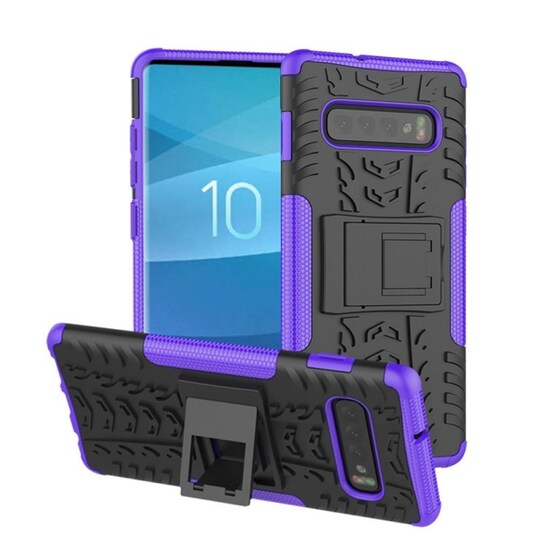 Iskunkestävä Suojakuori Samsung Galaxy S10 (SM-G973F)  - violetti