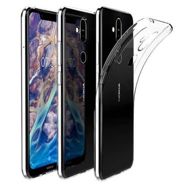 Silikonikotelo läpinäkyvä Nokia 8.1 2018 (TA-1128)