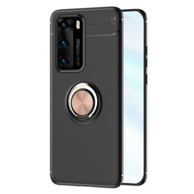Huawei P40 Slim Ring kotelo (ANA-AN00)  - Musta / Rose