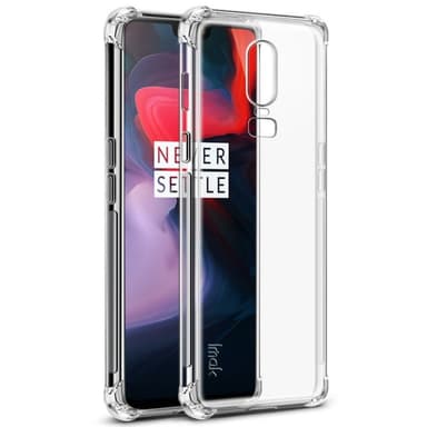 IMAK Shockproof suojakuori silikoni kuori OnePlus 6 (A6000)  - läpin�