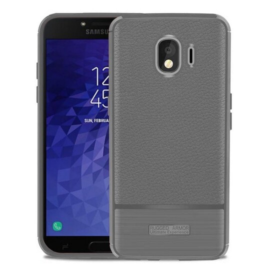 Rugged Armor TPU kuori Samsung Galaxy J4 2018 (SM-J400F)  - harmaa