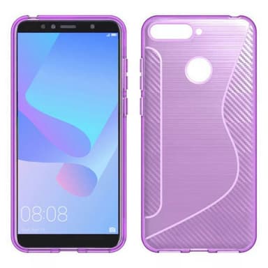 S Line Suojakuori Huawei Y6 2018 (ATU-L21)  - pinkki