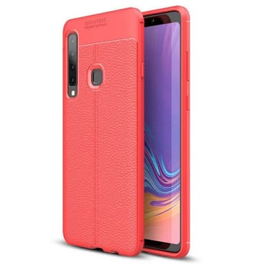 Nahkakuvioitu TPU kuori Samsung Galaxy A9 2018 (SM-A920F)  - punainen