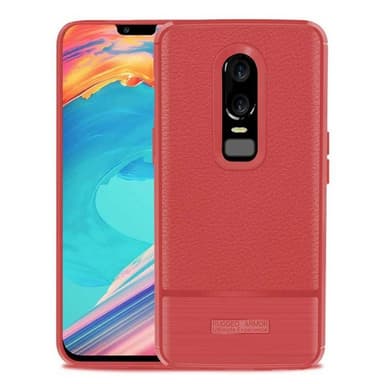 Rugged Armor TPU kuori OnePlus 6 (A6000)  - punainen