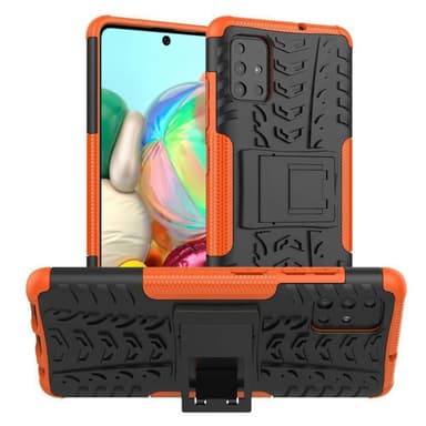Iskunkestävä Suojakuori Samsung Galaxy A71 (SM-A715F)  - oranssi