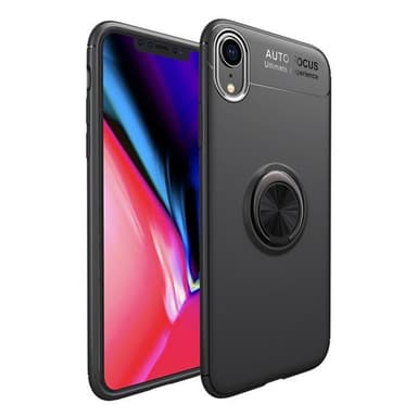 Slim Ring kotelo Apple iPhone XR (6.1 ")  - musta