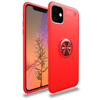 Slim Ring kotelo Apple iPhone 11 (6.1 ")  - punainen