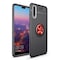 Huawei P20 Pro Slim Ring kotelo (CLT-L29)  - Musta / punainen