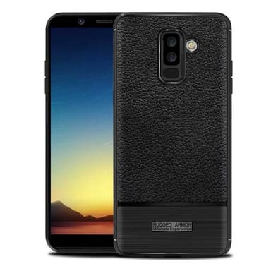 Rugged Armor TPU kuori Samsung Galaxy A6 Plus 2018 (SM-A610F) - musta