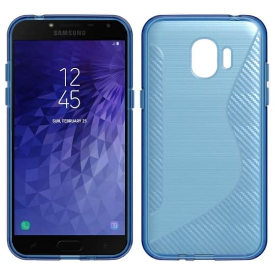 S Line Suojakuori Samsung Galaxy J4 2018 (SM-J400F)  - sininen