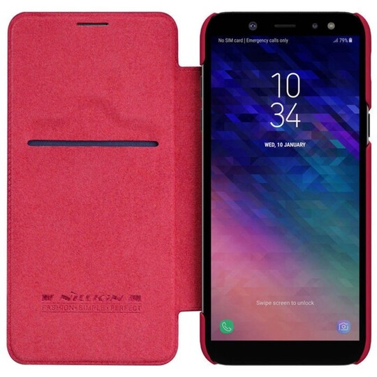 Nillkin Qin FlipCover Samsung Galaxy A6 2018 (SM-A600F)  - punainen
