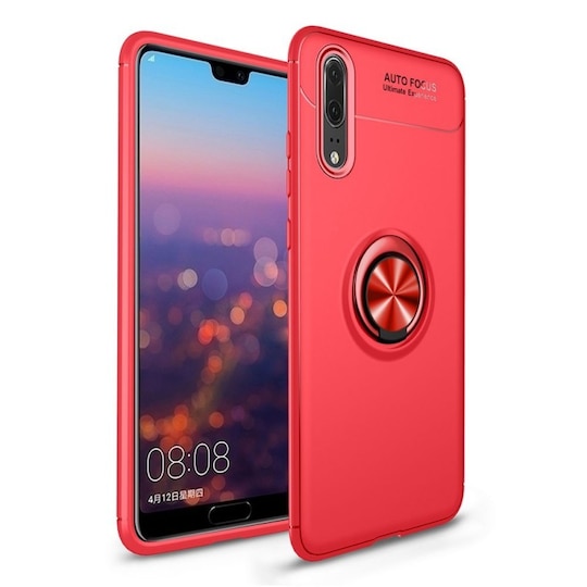 Huawei P20 Slim Ring kotelo (EML-L29)  - punainen