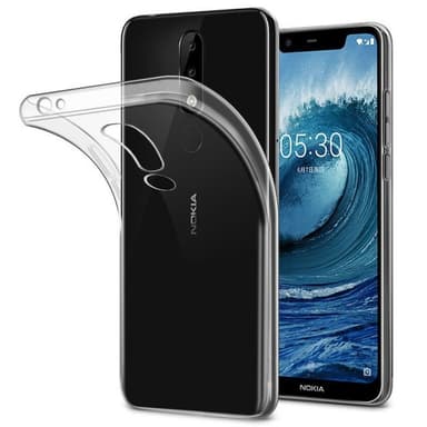 Silikonikotelo läpinäkyvä Nokia 5.1 Plus (TA-1109)