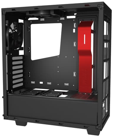 NZXT S340 PC-kotelo (musta/punainen)