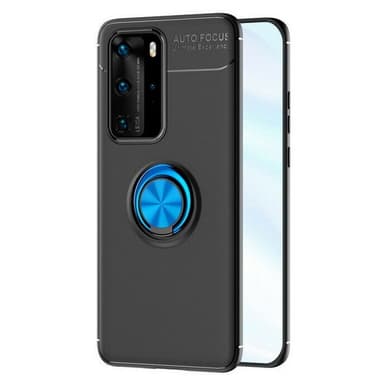 Slim Ring kotelo Huawei P40 Pro  - Musta / Sininen