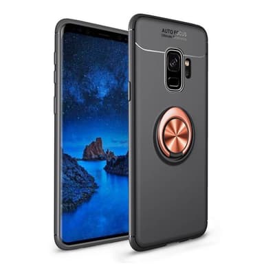 Slim Ring kotelo Samsung Galaxy S9 (SM-G960F)  - Musta / Rose