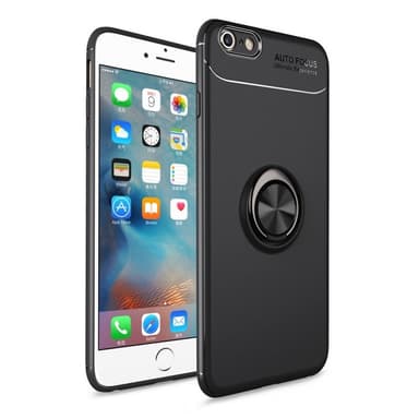 Slim Ring kotelo Apple iPhone 6 +, 6S Plus  - musta